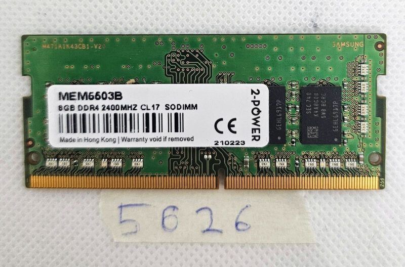 8GB DDR4 2400MHz CL17 SODIMM Laptop RAM MEM5503B – Used RAM Module