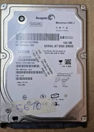 Seagate 9W3184-022 120GB 5.4K RPM SATA 2.5" Hard Drive - Used