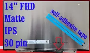 HP 14-ep 14" FHD LCD Screen 1920x1080 IPS Matte 30-pin Non-Touch New, Adhesive