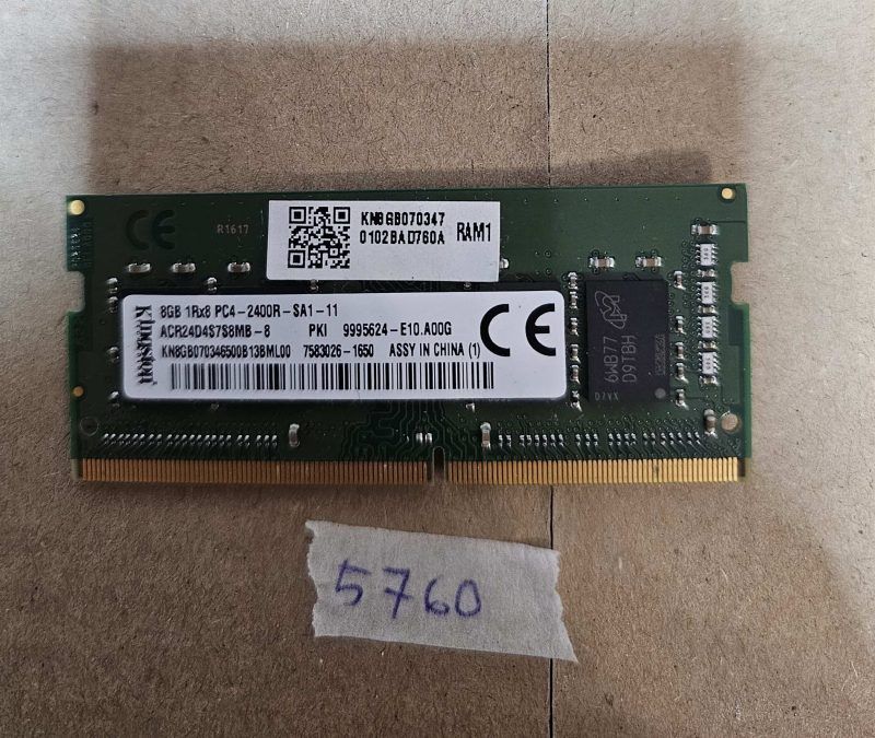 8GB 1Rx8 PC4-2400R SA1-11 DDR4 Laptop RAM – KN8GB070346500B13ML00