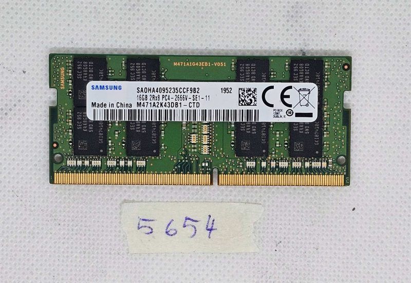 Samsung SA0HA4095235CCF9B2 16GB PC4 2666V M471A2543DB1 Laptop Memory - Genuine Upgrade