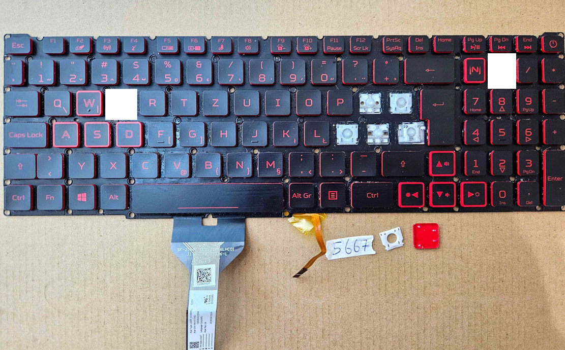 Acer Nitro AN515 AN517 Italian Keyboard Keys LG05P_N14BRL – Laptop ...