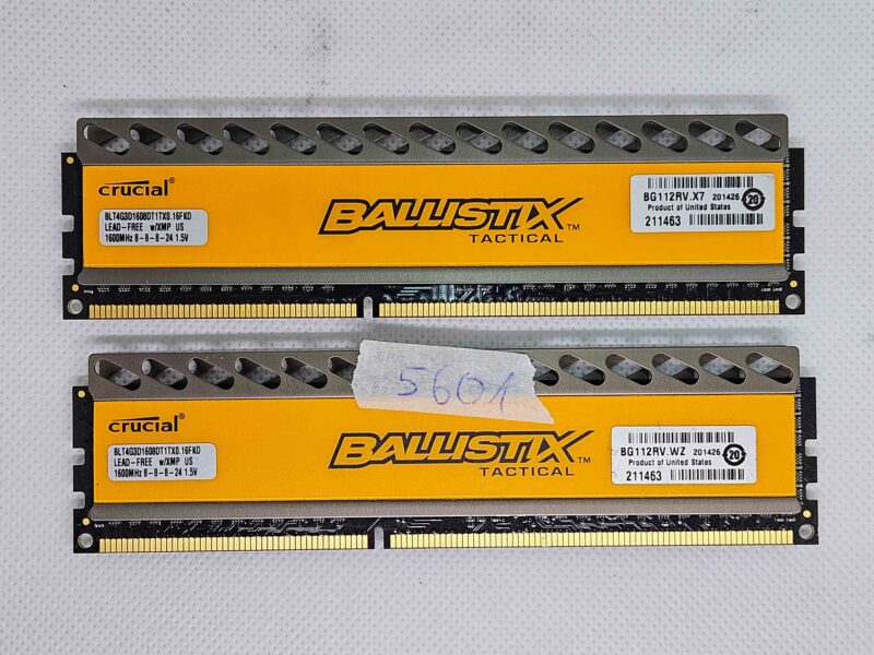 2 X 4GB Ballistix BG112RV.X7 8GB DDR3 1600MHz CL8 8-8-8-24 1.5V Desktop RAM