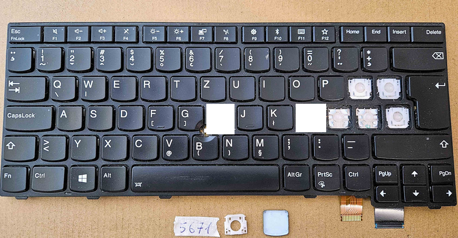 Lenovo ThinkPad T470S Keyboard FRU 01EN707 – SINGLE KEY