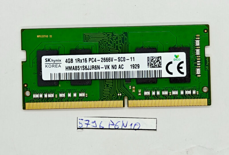 4GB 1Rx16 PC4-2666V SC0 11 DDR4 Laptop RAM – Genuine Memory Upgrade