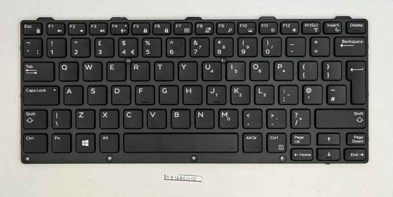 Dell Latitude 7204/7214/7330 Rugged UK Backlit Keyboard 03N36K – Genuine Part