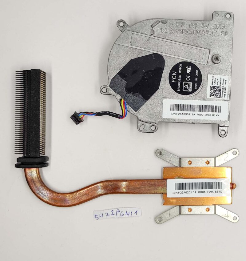 Dell Latitude 7212 Rugged Extreme Tablet CPU Fan & Heatsink NRVG6 13NJ-25A0301