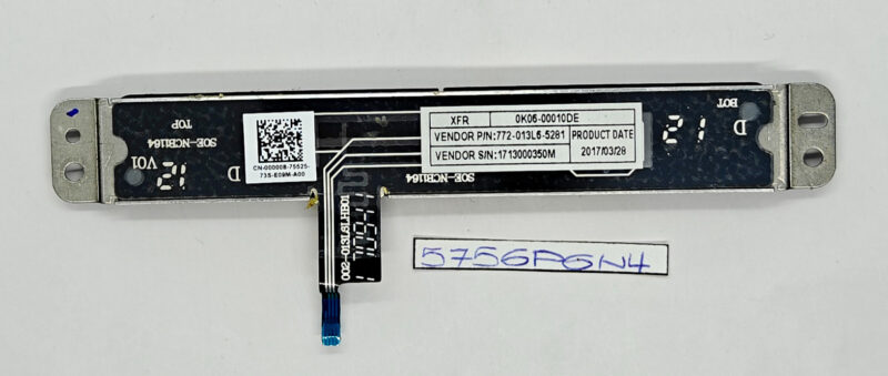 Used Dell Latitude 14 7404 XFR Touchpad Button Board 0K06-00010DE Tested - Image 2
