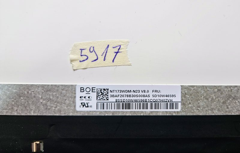 17.3" HD+ LCD Screen for Lenovo Ideapad 3-17IML05 5D10W46595 Replacement