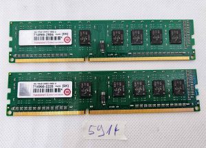 Bulk of 2 4GB 1Rx8 DDR3 1600MHz PC3-12800U Desktop RAM Memory Stick – Tested, Working
