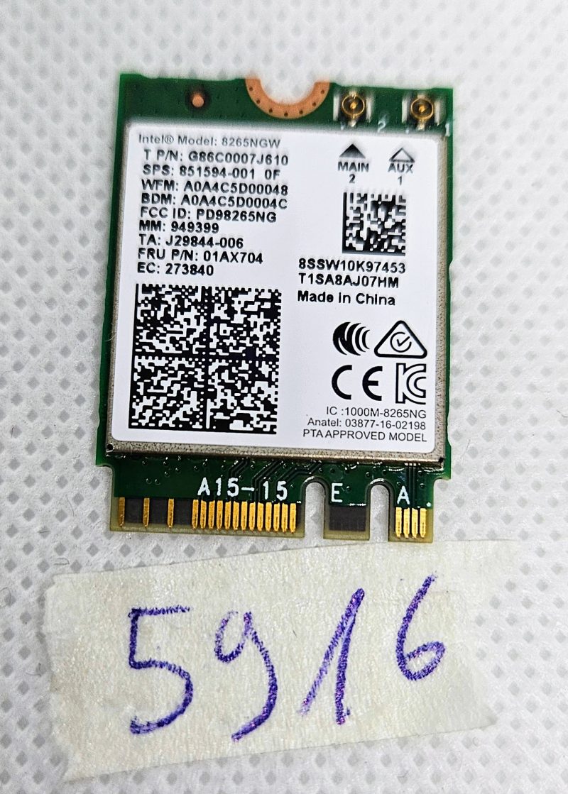8265NGW WiFi Card SPS 851594-001 867Mbps Dual Band 802.11ac | Laptop Parts