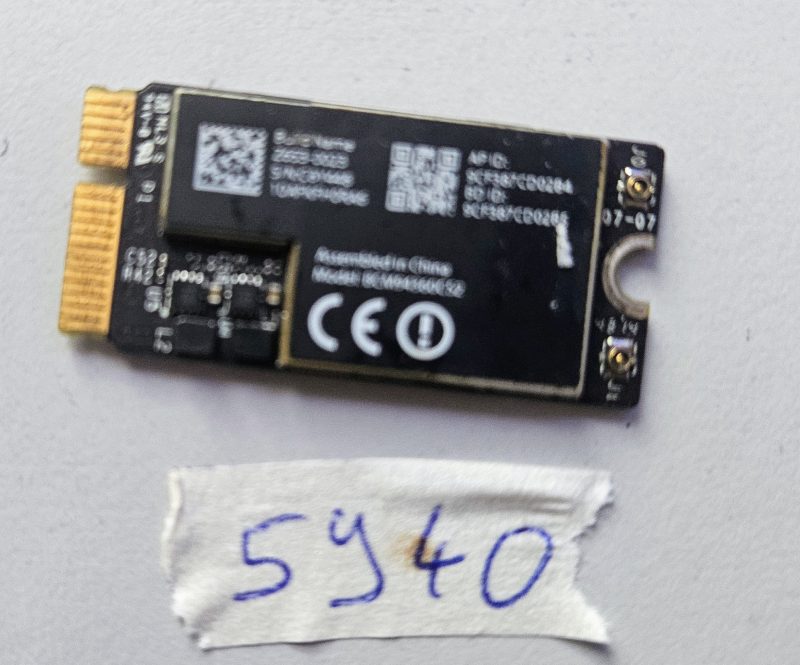 WiFi Bluetooth Card MacBook Air A1465 A1466 2013–2017 | Laptop Part
