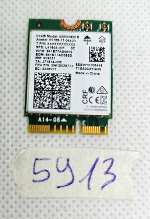 Intel 9560NGW (L41693‑001 SPS) Wireless‑AC 9560 WiFi & Bluetooth Card – Laptop Parts