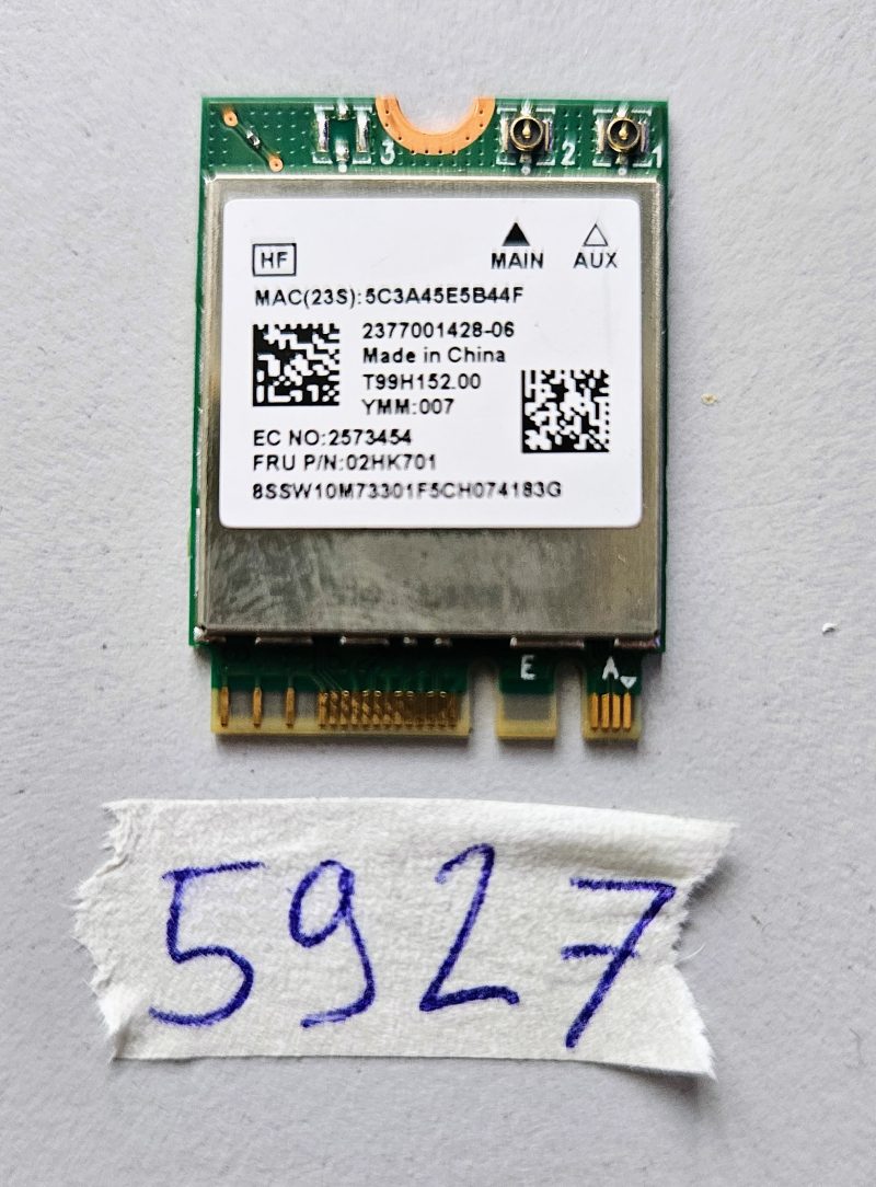 RTL8822CE WiFi Bluetooth 5.0 NGFF Card 867Mbps FRU 02HK703 for Lenovo E460