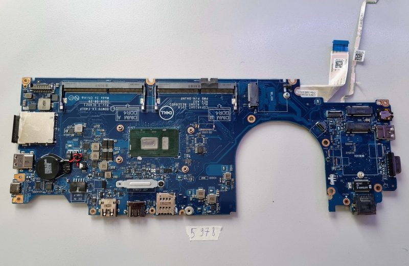 Dell Latitude 5490 motherboard i7-8650U CPU 1.90GHz | DDM70 LA-F401P 0NJFT2 - Tested