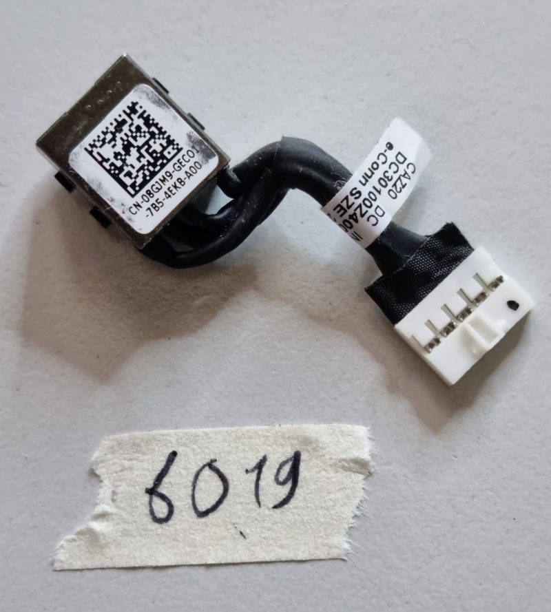 Dell Latitude 7480 7490 DC Power Jack with Cable 8GJM9 08GJM9 Laptop Parts