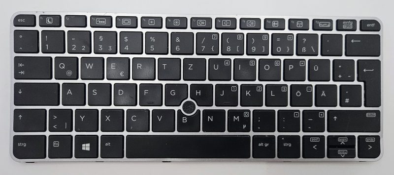 German QWERTZ Keyboard for HP EliteBook 820 G3 – Laptop Parts Replace 826630-041