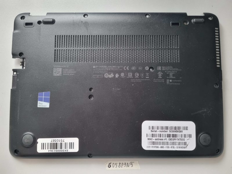 HP EliteBook 820 G3 Bottom Cover L4Q17AV | Genuine Laptop Parts – Used