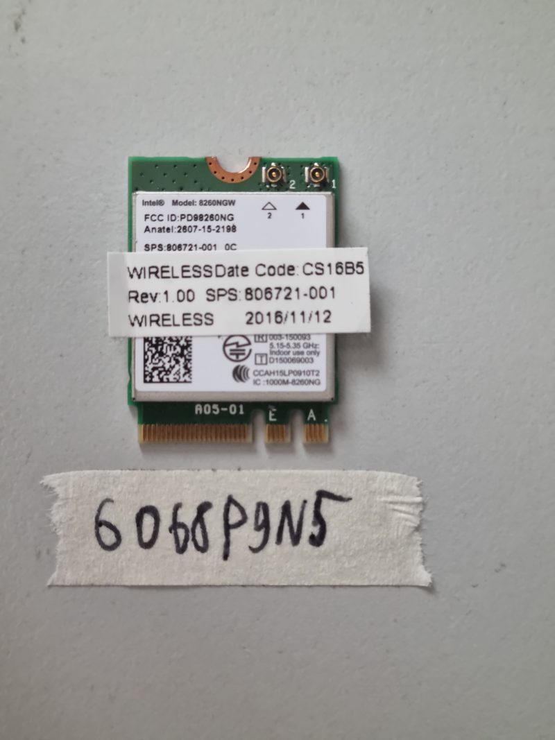 HP Intel Dual Band Wireless AC Bluetooth 4.0 Card 8260NGW 8260 806721-001 Laptop Parts
