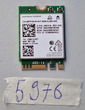 Intel Wireless-AC 8265NGW Dual Band WiFi Card Dell Latitude 5490 WLAN Laptop Parts Used