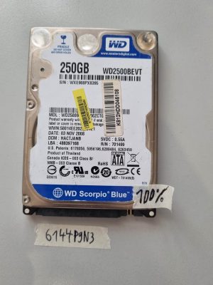 250GB WD2500BEVT Western Digital Blue 2.5" SATA Laptop Hard Drive 100% Health