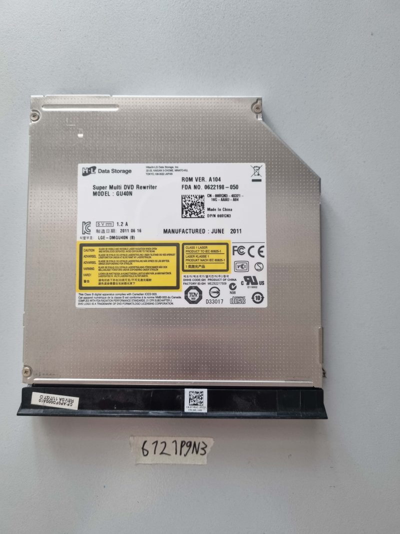 Dell Latitude E6420 DVD-RW Drive Bezel DU-8A3SH 0TYRJC AP0FD000A10 Laptop Parts