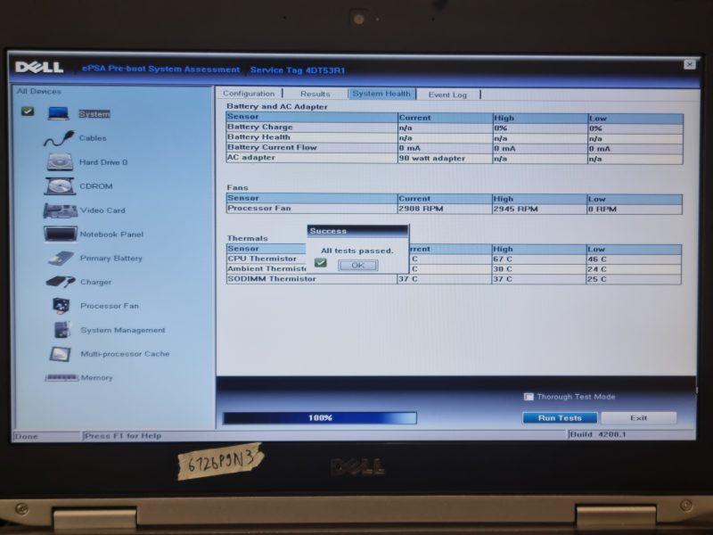 Dell Latitude E6420 Intel Laptop Motherboard 8VR3N