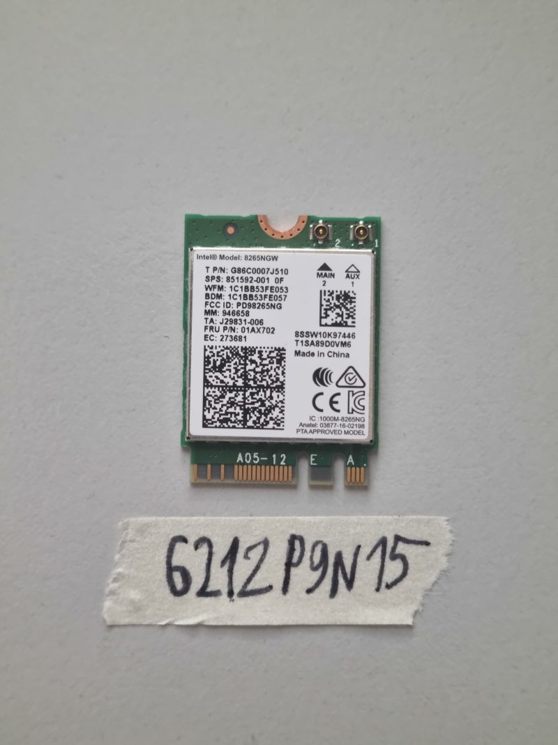 Genuine HP WiFi Wireless LAN Card 8265NGW 851592-001 918855-855 Laptop Parts
