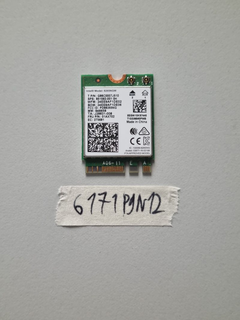 Genuine HP WiFi Wireless LAN Card 8265NGW 851592-001 Intel AC Laptop Parts
