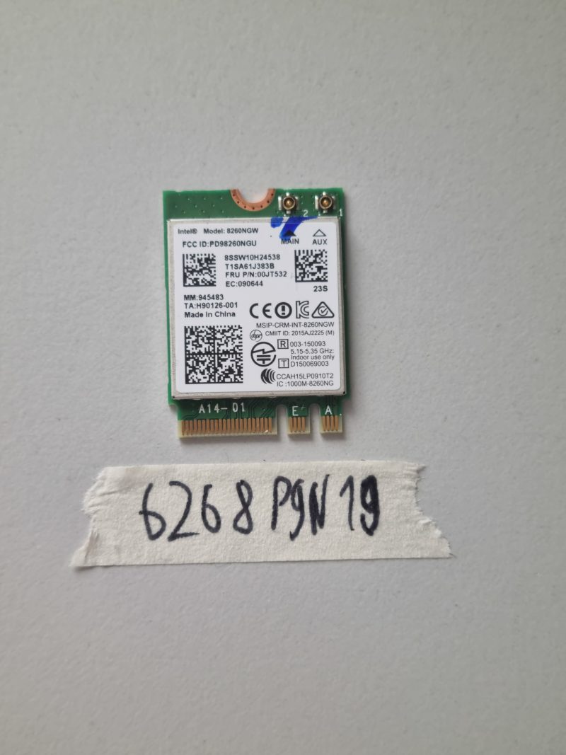 Genuine Lenovo ThinkPad L460 Wireless Bluetooth Card 8260NGW 00JT532 Laptop Part