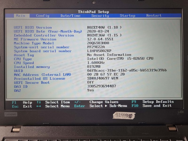 Lenovo L590 Motherboard NM-B931 FL490 FL590 Tested Original Laptop Parts - Image 3