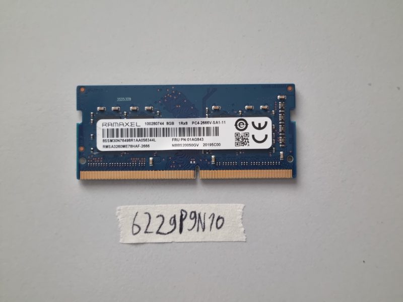 Ramaxel 8GB 1Rx8 PC4-2666V-SA1-11 DDR4 Laptop Memory RAM FRU 01AG843
