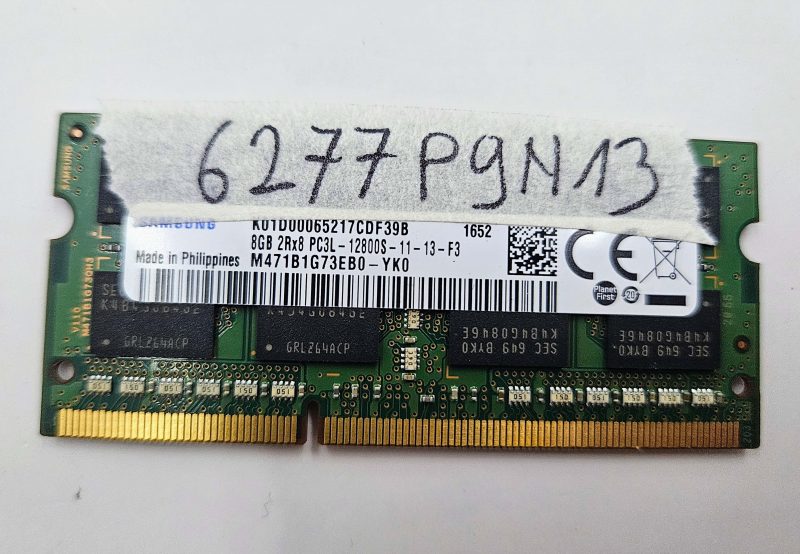Samsung M471B1G73EB0-YK0 8GB DDR3L PC3L-12800S SO-DIMM Laptop Memory RAM