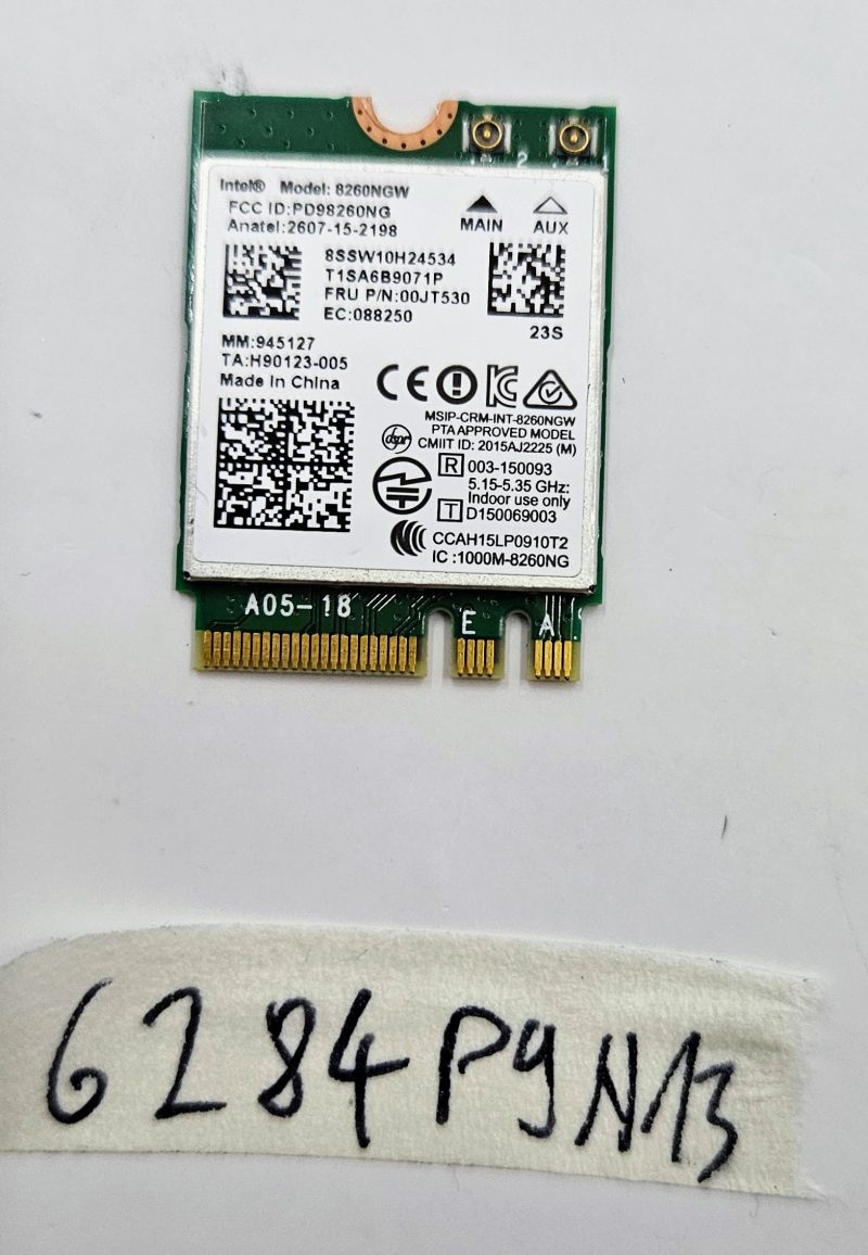 enovo ThinkPad X1 Carbon X260 T460 T560 WiFi Card Intel 8260NGW 00JT530
