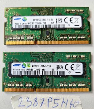 2x Samsung 4GB DDR3L 12800S PC3L Laptop RAM | 8GB Kit Memory Modules