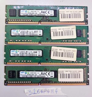 4 X Samsung 4 GB desktop memory ram PC3 12800U PC1600