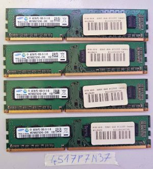 4x Samsung 4GB DDR3 1333MHz Desktop RAM M378B5273CH0-CH9 Laptop Parts Memory