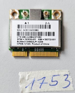 HP Pavilion Wi-Fi Wireless Mini Card Broadcom BCM94313HMG2L 593836-001 WLAN Laptop Parts