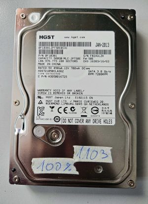 Hitachi HDS721050CLA362 500GB 7200RPM SATA II 3.5 HDD – 100% Health Tested