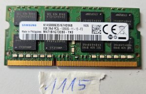 Samsung M471B1G73EB0-YK0 8GB PC3L-12800S DDR3L 1600MHz SO-DIMM Laptop RAM Module