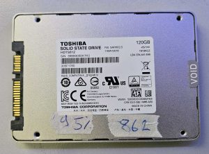 Toshiba 120GB SSD 2.5" SATA Solid State Drive HDTS812 – Tested 95% | Laptop Parts
