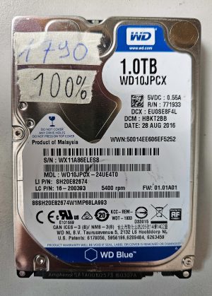 WD 1TB 2.5" Laptop Hard Drive WD10SPZX PS4 Xbox NAS DVR Tested 100% Health