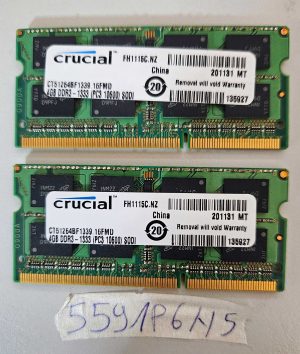 2x Crucial 4GB DDR3 1333 PC3-10600 Laptop RAM Memory Modules – Tested Parts