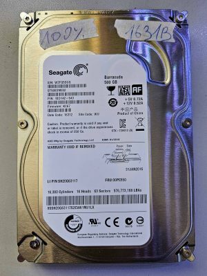 Seagate Barracuda 500GB 3.5" HDD 7.2K 16MB SATA 6Gb/s – 100% Health