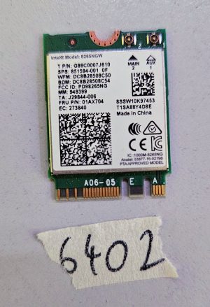 HP 851594-001 Intel Dual Band Wireless-AC 8265NGW WiFi + Bluetooth 4.2 Card – Laptop Parts