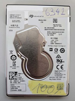 Seagate ST2000LM007 2TB 2.5" SATA 600 Laptop Hard Drive – Health 100%